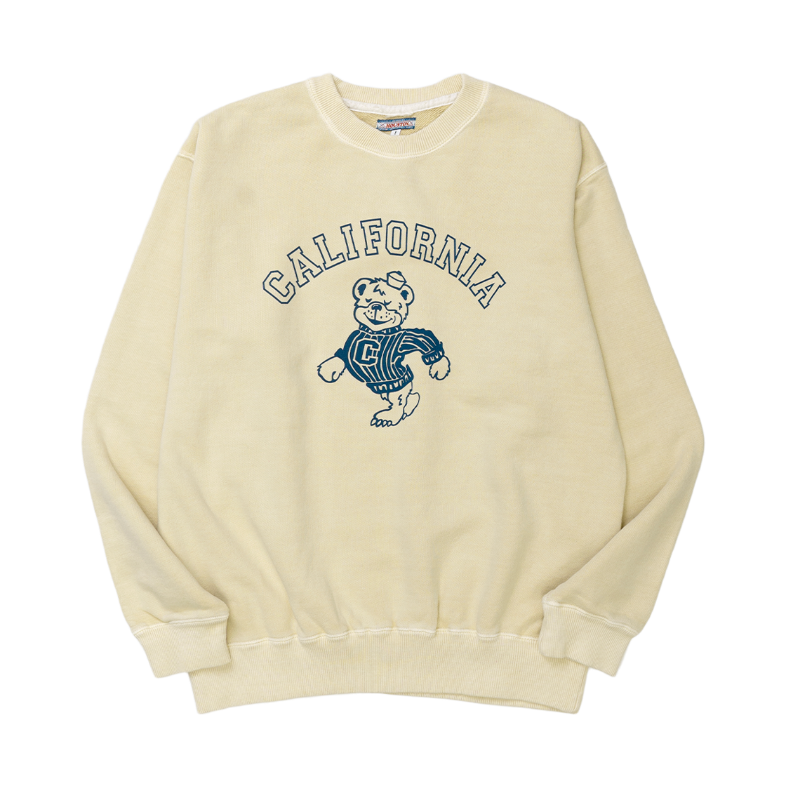 2030WCR Houston Japan Pigment Print Sweat CALIFORNIA Cream 2030W