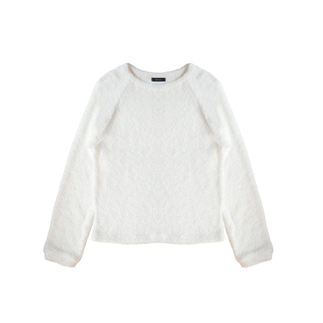 KS5CRKN001IV Kookeesee Fuzzy Knit Tee Ivory