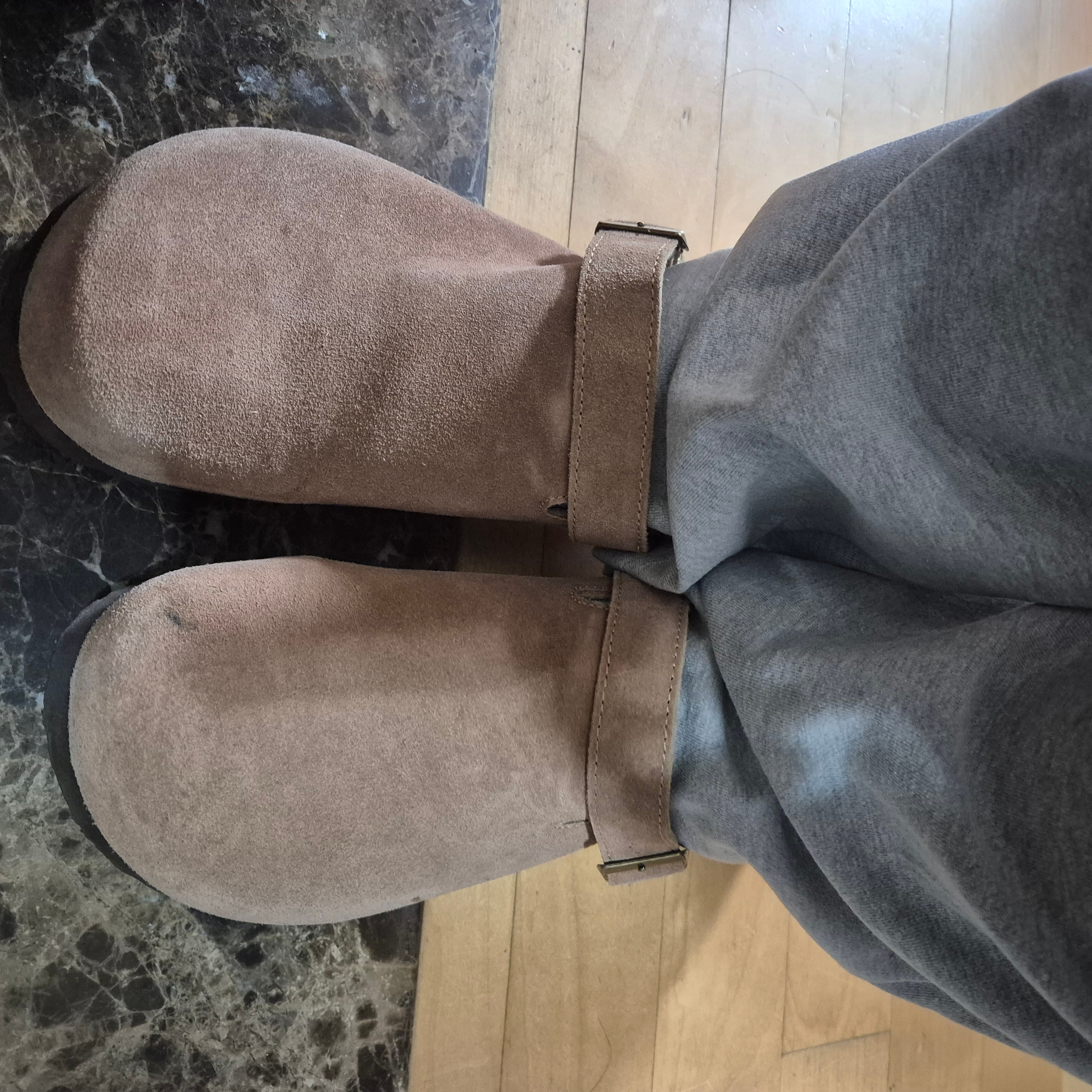 Chubasco Canto Back Strap Mule Tan 착용 스타일