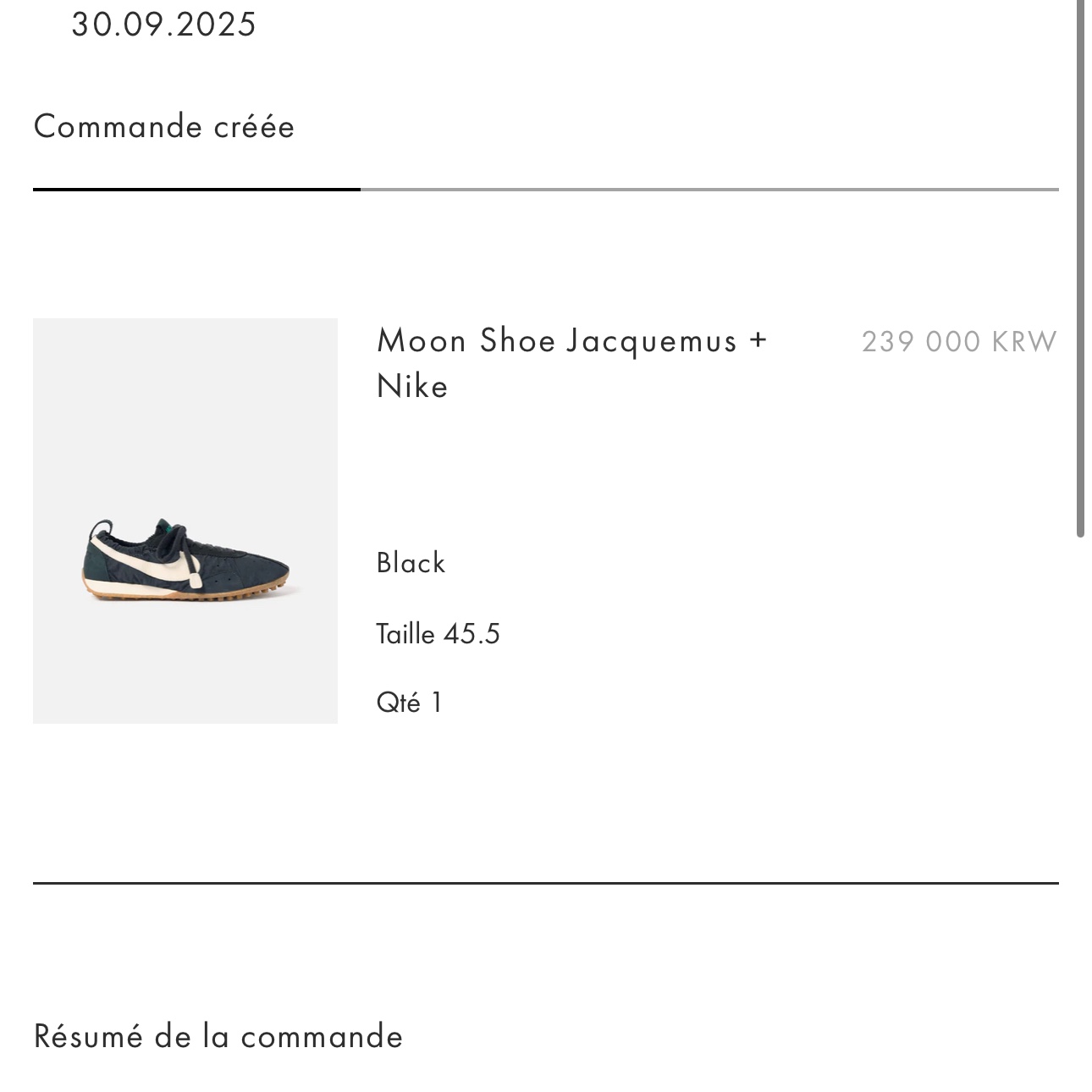 Nike x Jacquemus Moon Shoe SP Off Noir Cashmere 착용 스타일 - 1