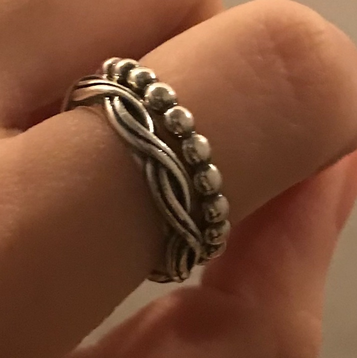 (W) Pandora Eternal Cloud Ring Sterling Silver 착용 스타일