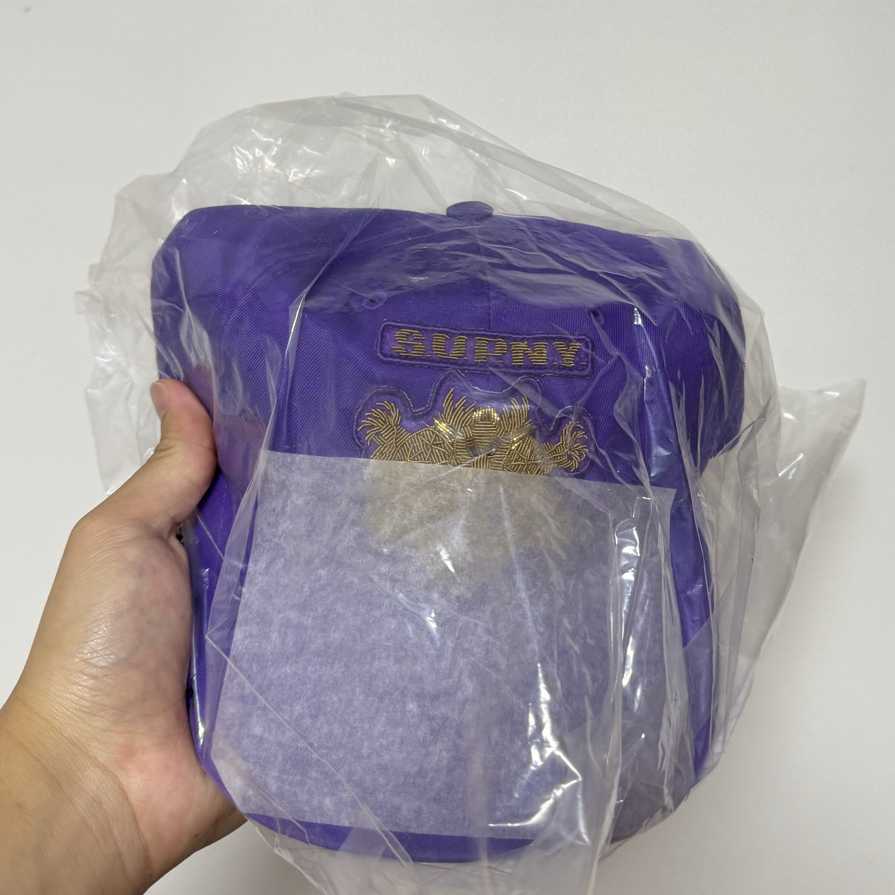 Supreme Bullion Dragon 6-Panel Bright Purple - 25SS 착용 스타일