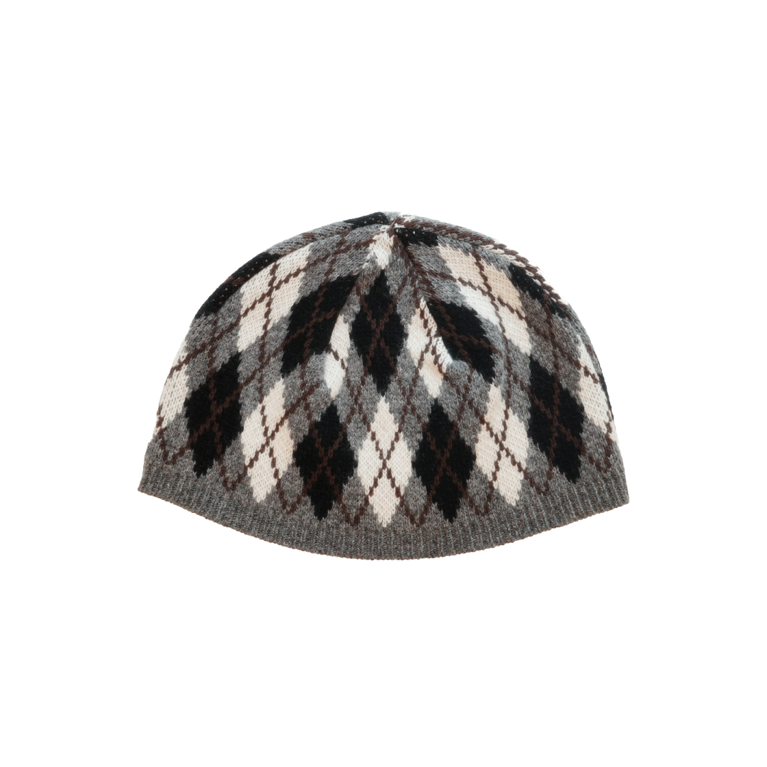 KS5CABE001CC Kookeesee Argyle Knit Beanie Charcoal