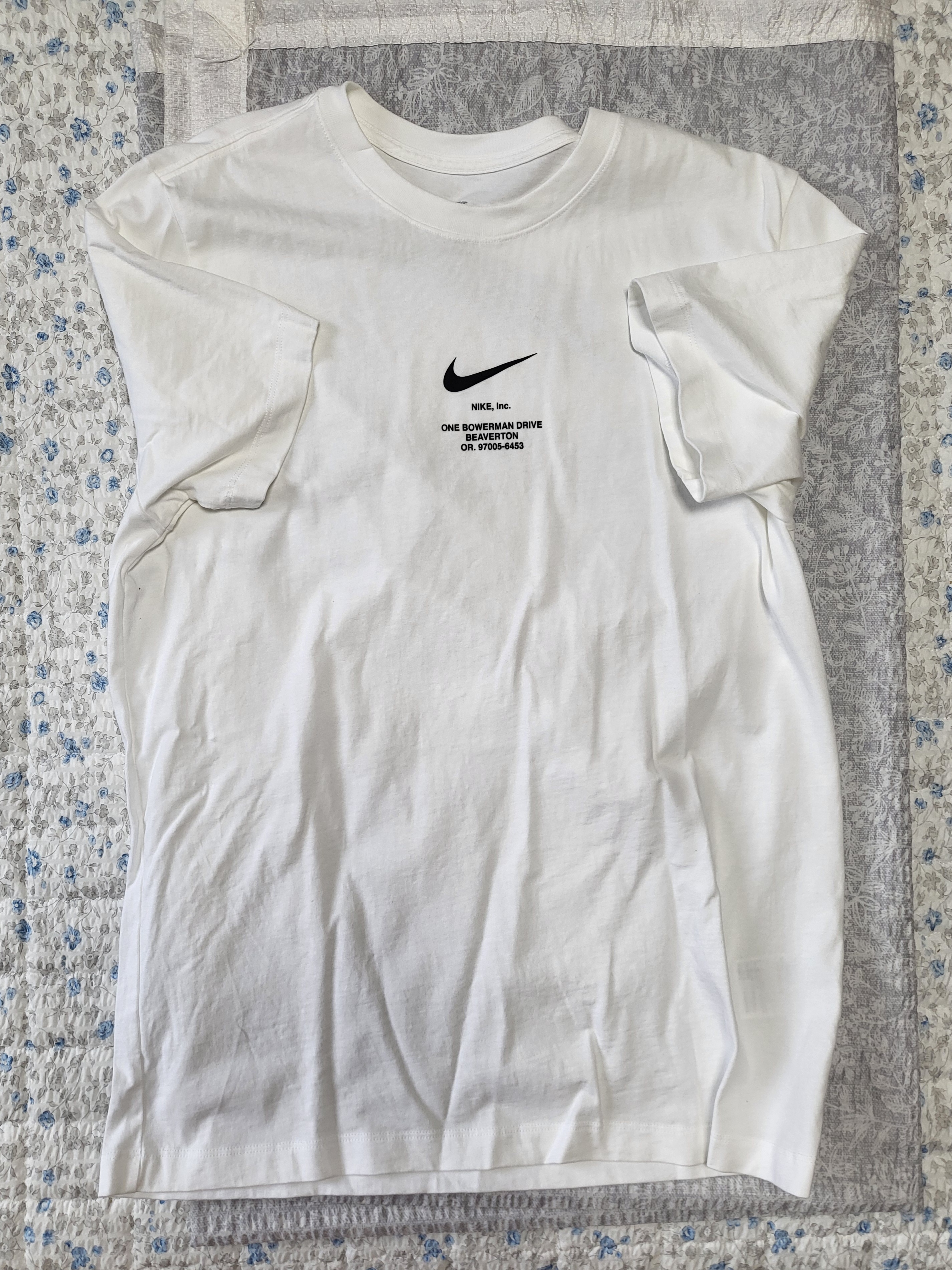 Nike NSW Short Sleeve T-Shirt White - Asia 착용 스타일 - 1