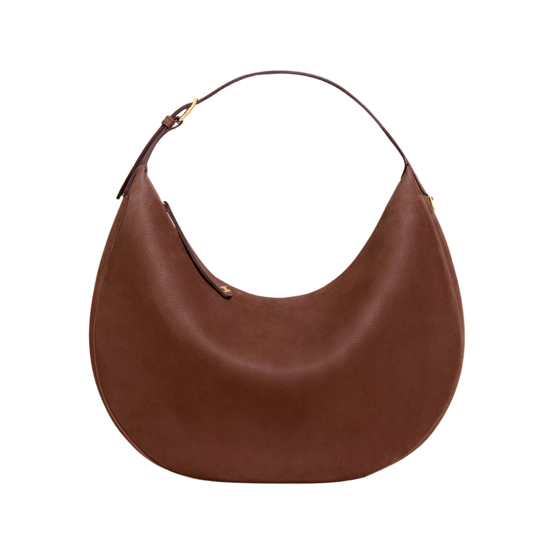 123133GUQ-18CH Celine Large Celine Lulu in Grained Nubuck Calfskin Chestnut
