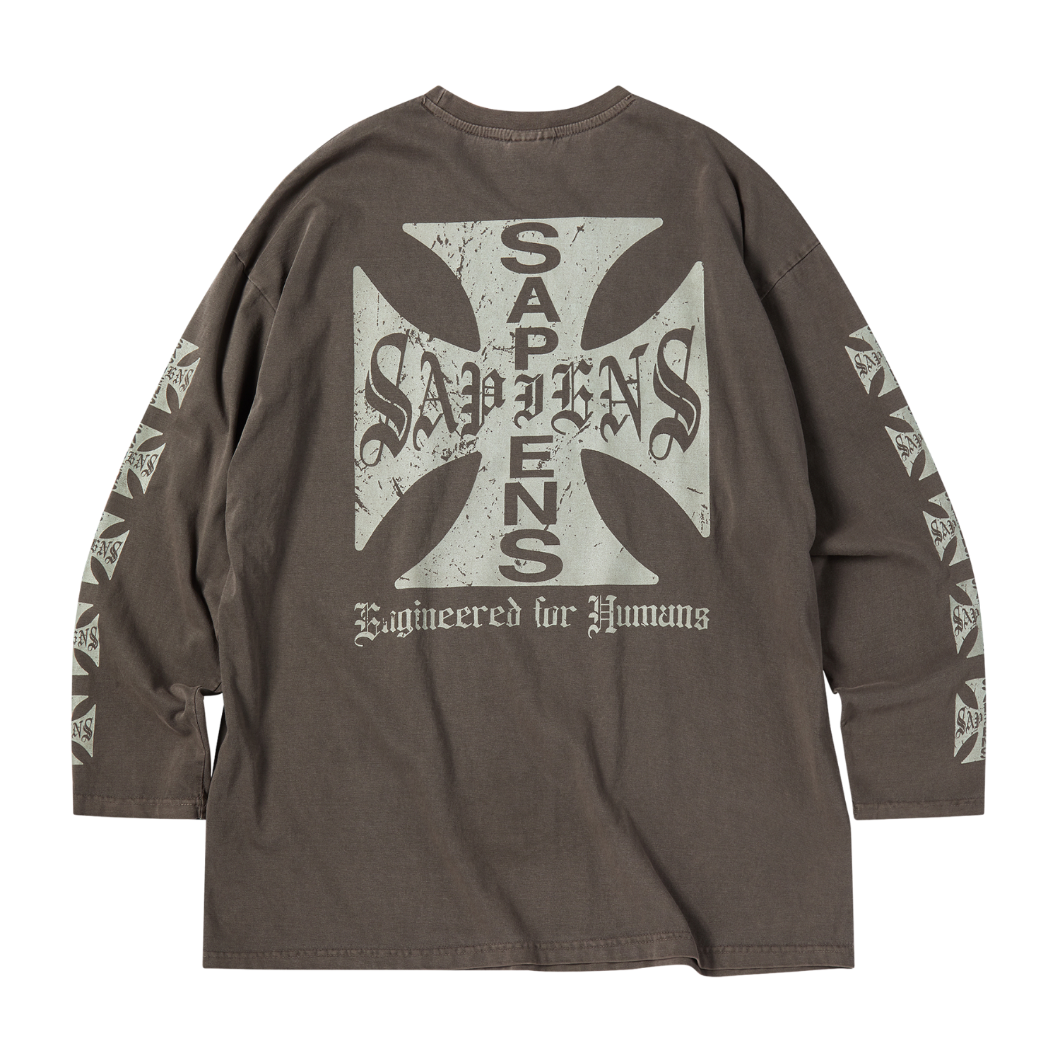 SA25LTS03 Sapiens Neo Sapiens Pigment Long Sleeve Brown