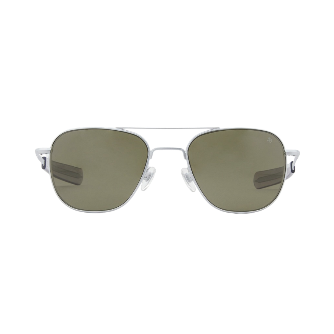 아메리칸 옵티컬 오리지널 파일럿 매트 실버 AO라이트 나일론 그린 렌즈(American Optical Original Pilot Matte Silver AOLite Nylon Green Lenses)
