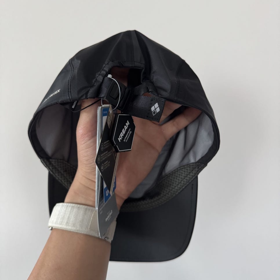 Montbell Gore-Tex O.D. Cap Black 착용 스타일 - 2