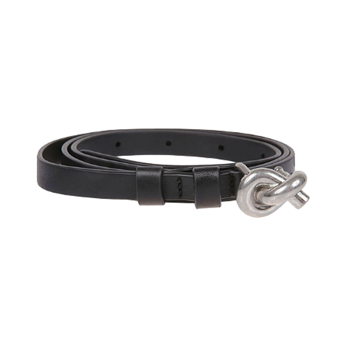 (W) 보테가 베네타 노트 벨트 블랙((W) Bottega Veneta Knot Belt Black) - 1