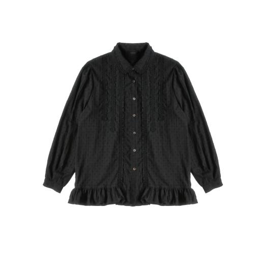 W) 쓰리타임즈 케이티 레이스 탑 블랙 | Threetimes | KREAM