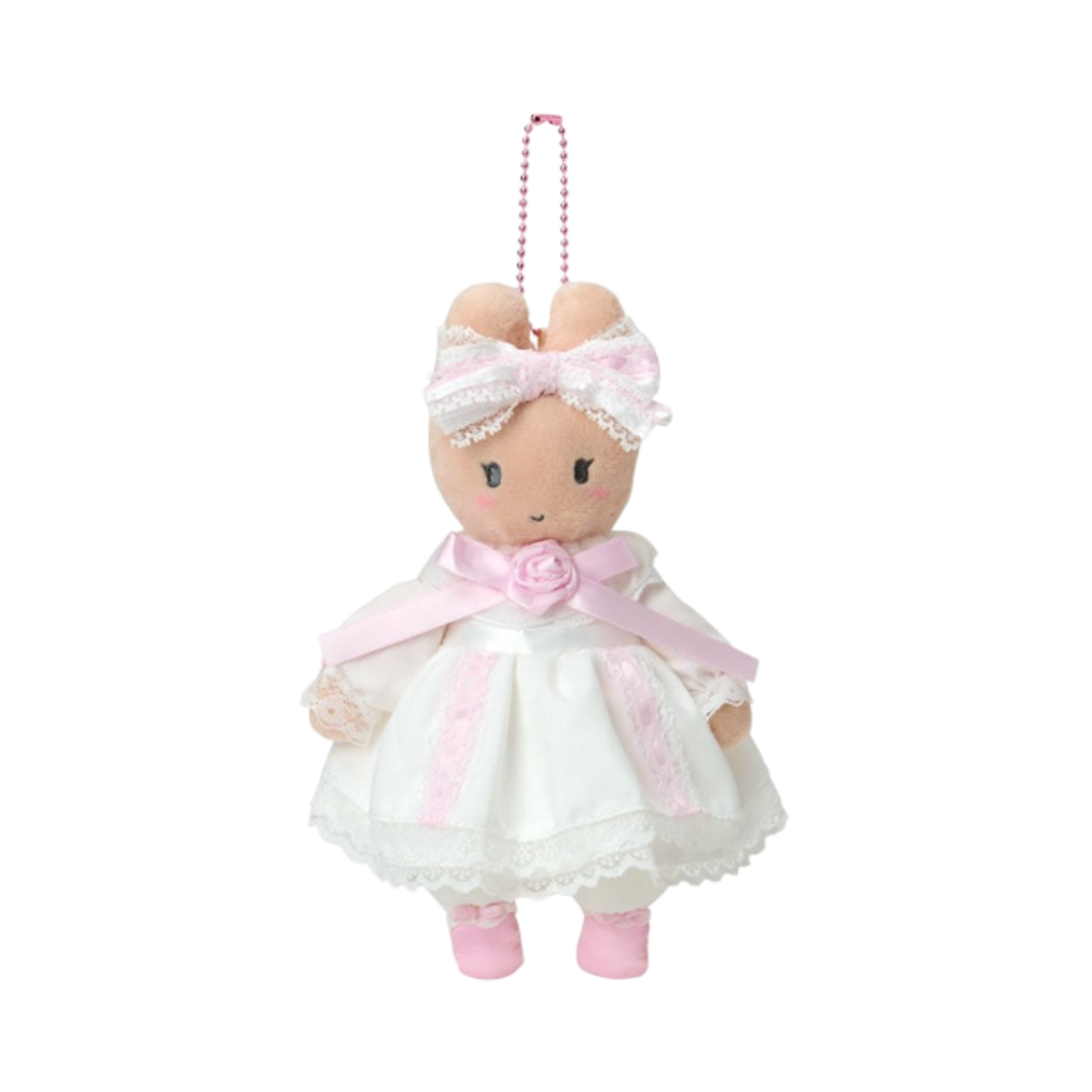 010685 Sanrio Chestnut Cream White Frill Mascot Holder