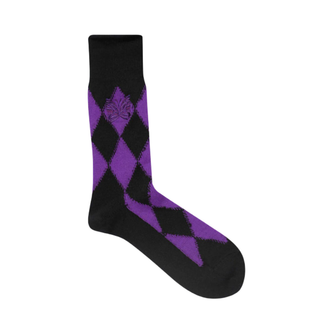 LQ049 Needles Argyle Jacquard Socks Purple