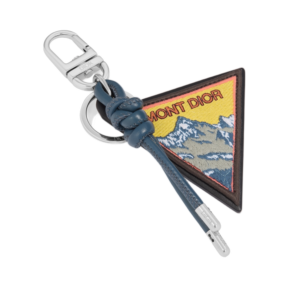 디올 몽트 디올 키 링 자수 그레인드 카프스킨 멀티컬러(Dior Mont Dior Key Ring Embroidered Grained Calfskin Multicolor) - 1