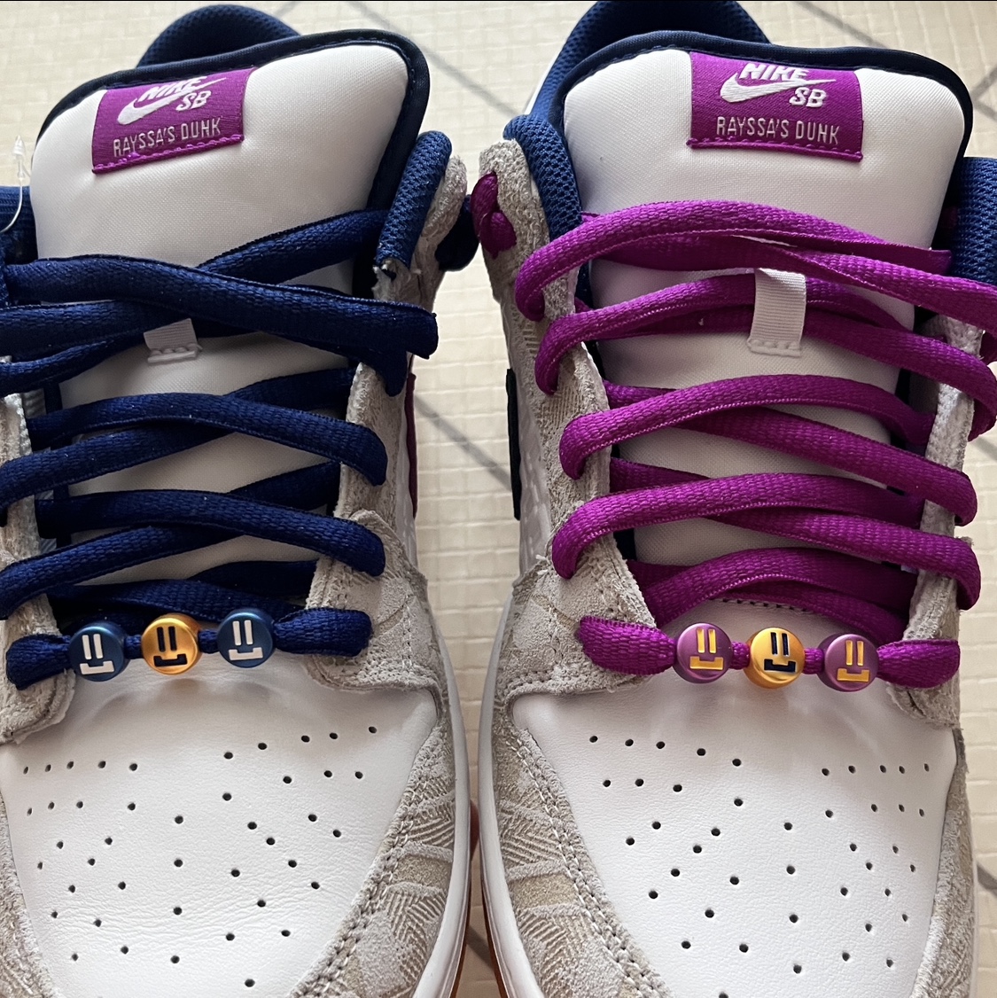 Nike x Rayssa Leal SB Dunk Low PRM Pure Platinum Vivid Purple 착용 스타일