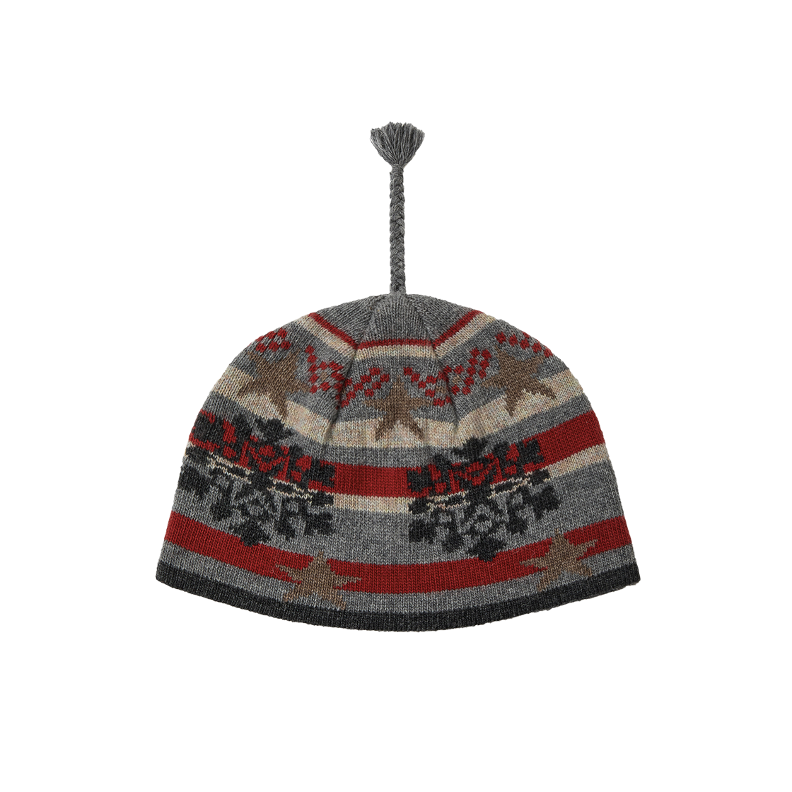 에이이에이이 스노우 태슬 비니 그레이(AEAE Snow Tassel Beanie Grey)