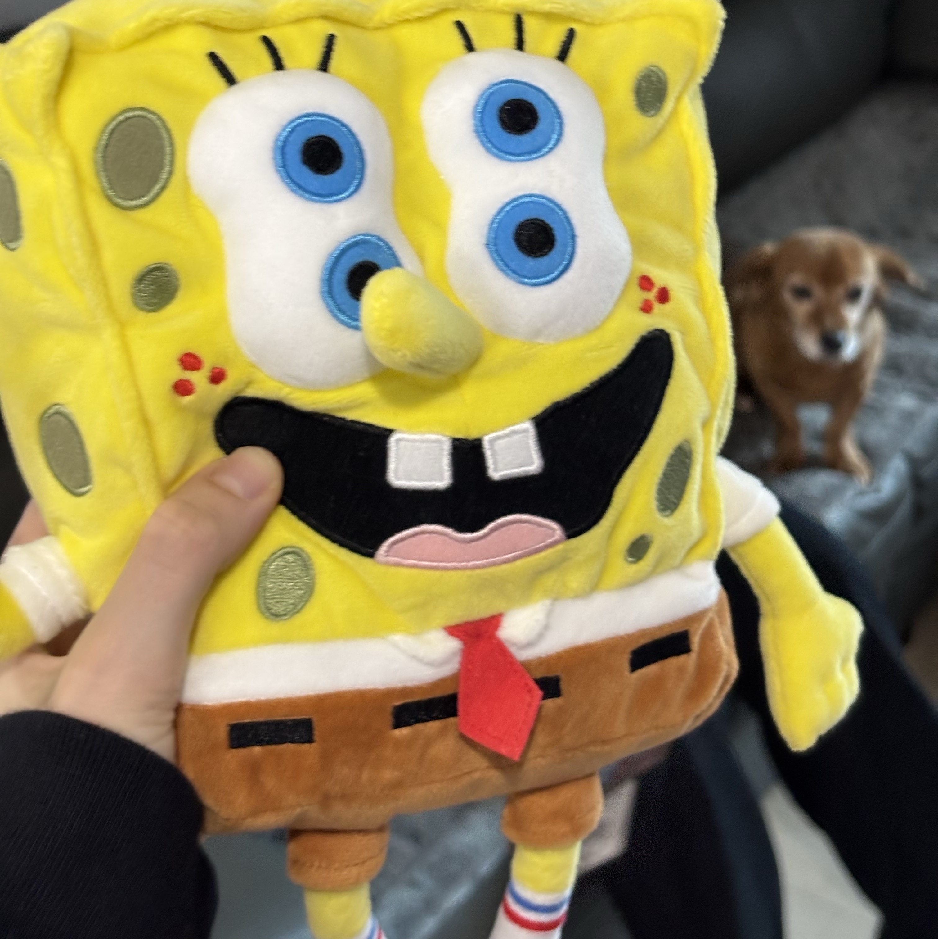 Uniqlo UT x CPFM x SpongeBob Plush Toy SpongeBob 착용 스타일