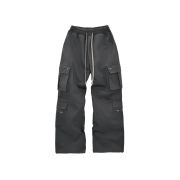 Permanent Archive High-Density Wide Cargo Pants Charcoal