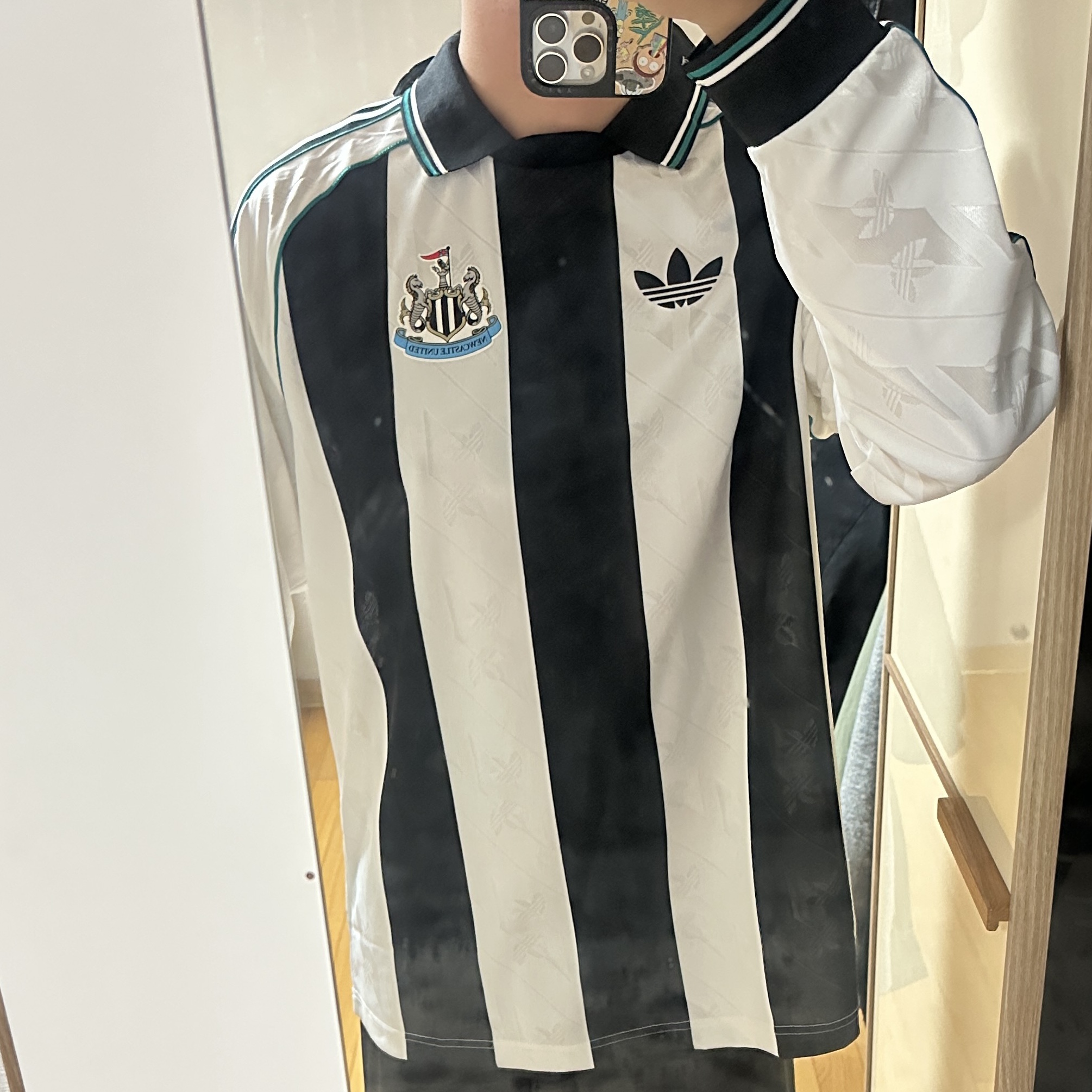 Adidas Newcastle United FC LFSTLR Jersey White - KR Sizing 착용 스타일