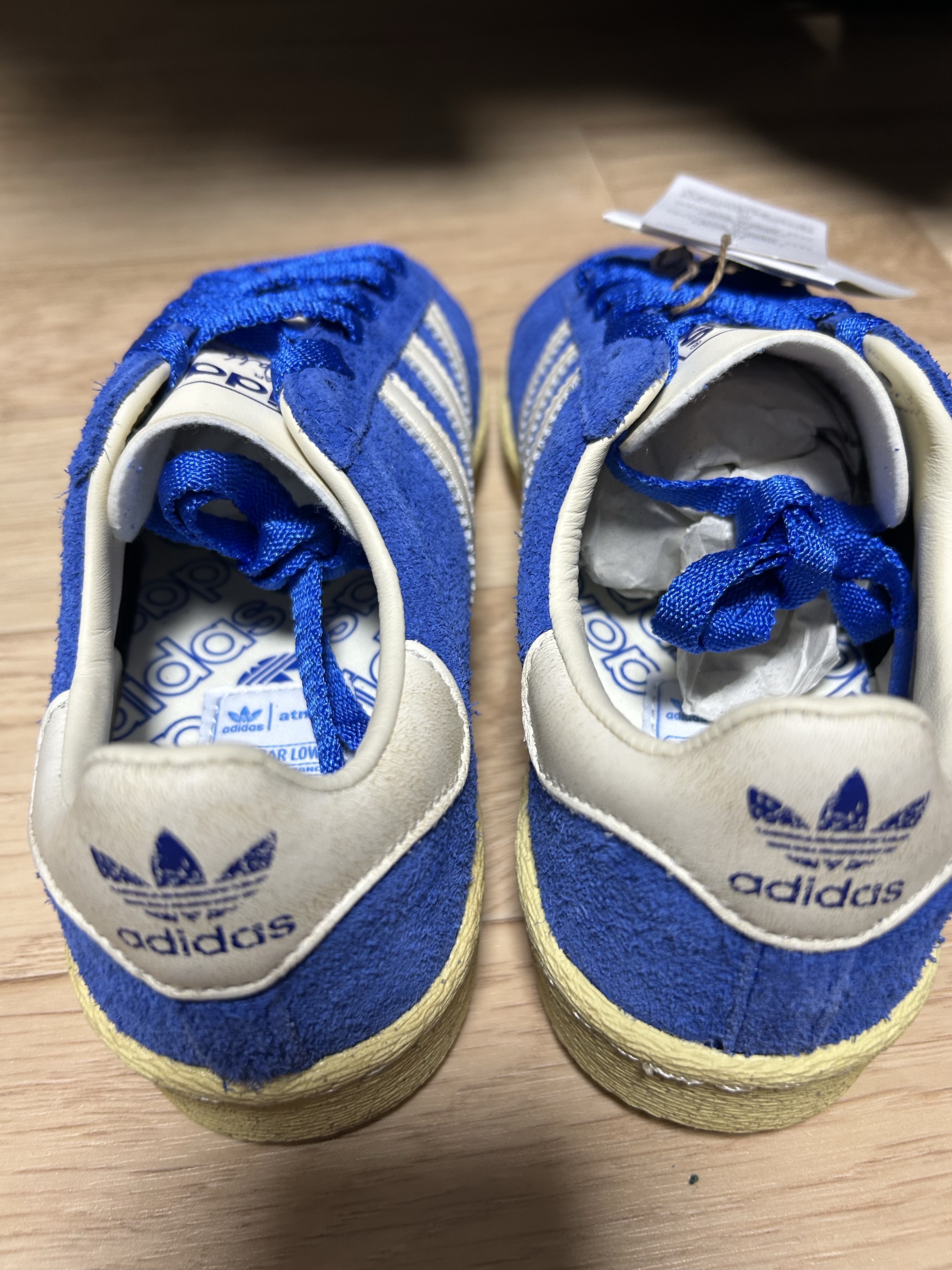 Adidas x Atmos Jabbar Low Blue white 착용 스타일