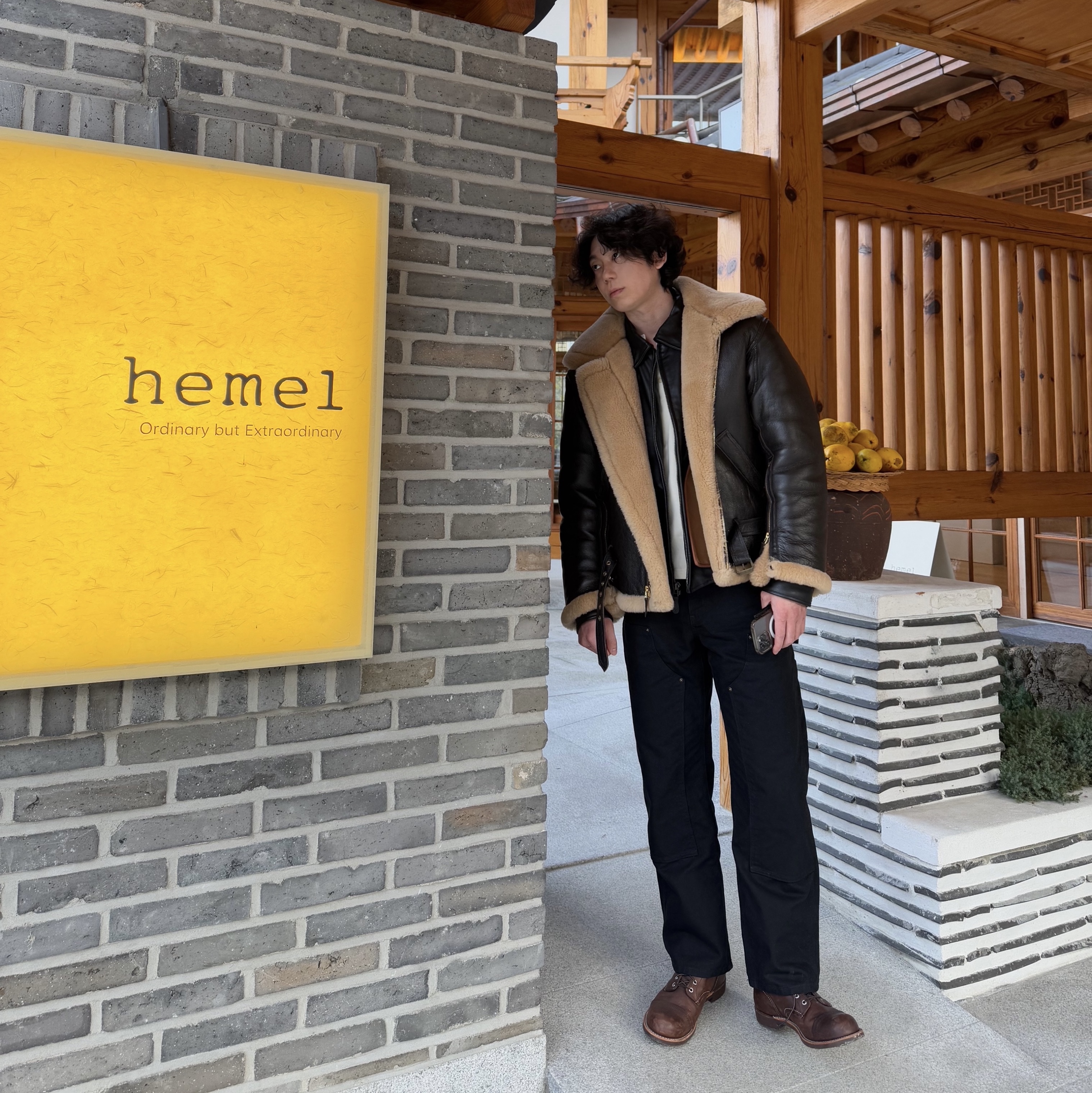 Red Wing Iron Ranger 8111 Amber Harness - D, Carhartt WIP Dearborn Canvas Double Knee Pants Black Rinsed 착용 스타일