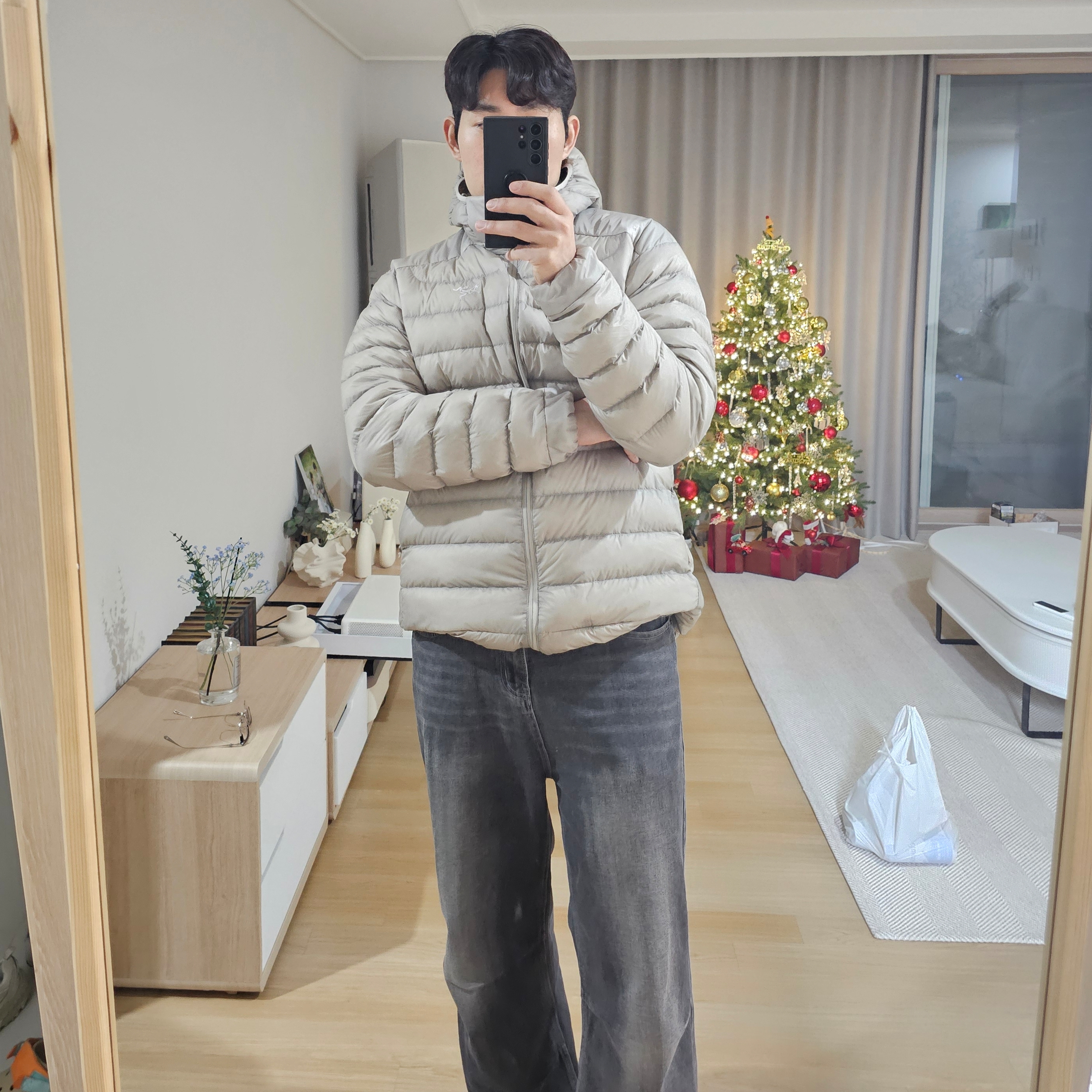 Arc'teryx Cerium Hoody Rune 착용 스타일 - 2