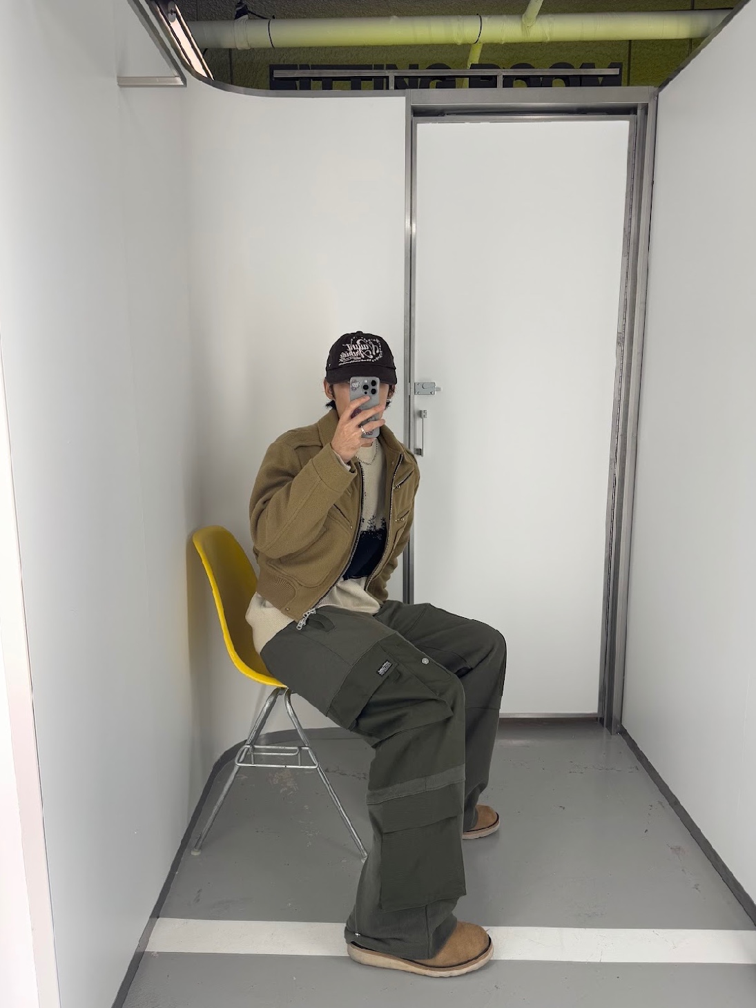 Vacant Archive Men Dereck Wool Blouson Jacket Black, Vacant Archive Men Dereck Wool Blouson Jacket Beige 착용 스타일