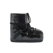 (W) Moon Boot Icon Low Glitter Boots Black