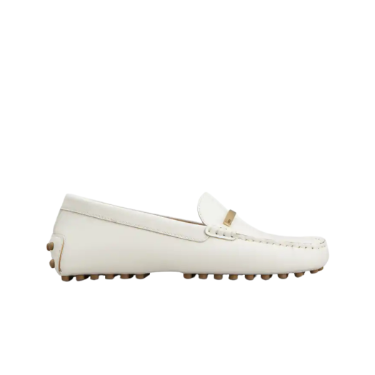 (W) Tod's Gommino Driving Shoes White