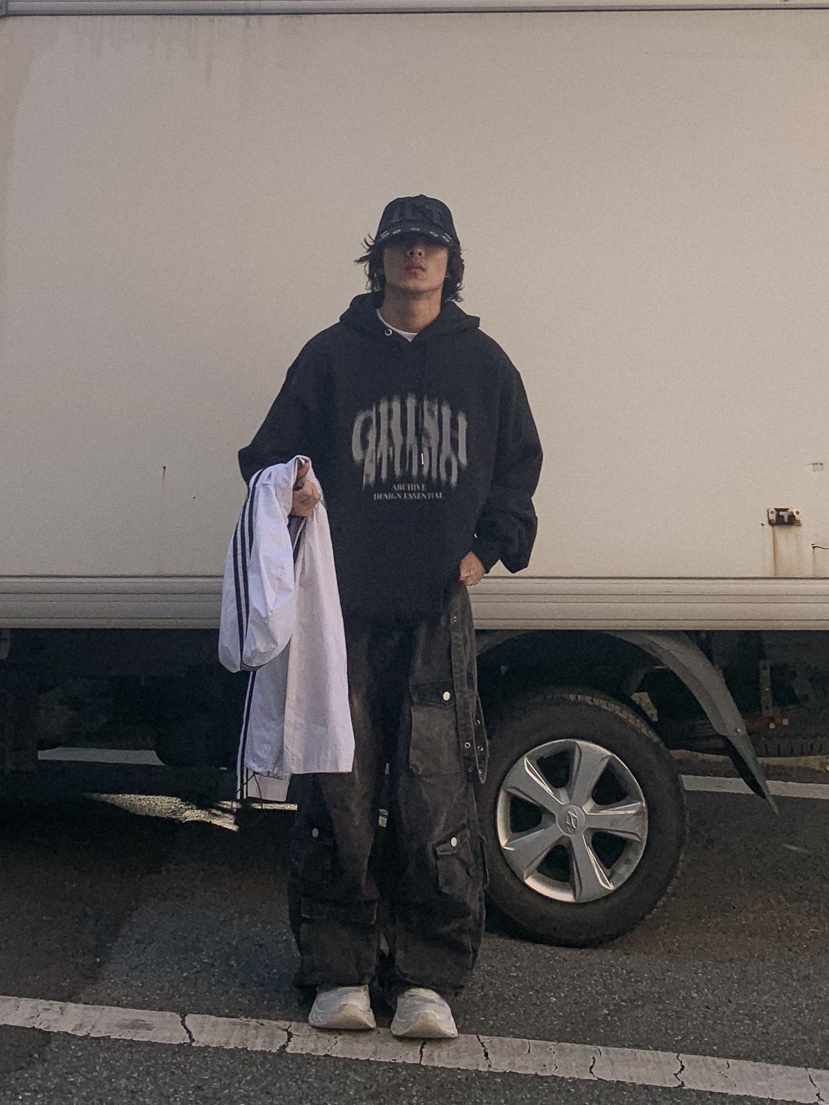 Icyto I.C.T. Eyelet Trucker Cap black 착용 스타일 - 1