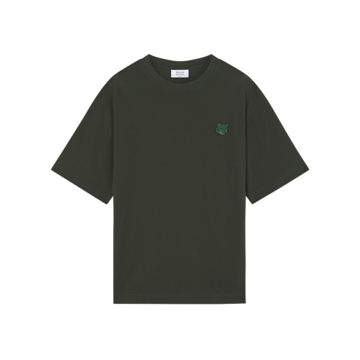 Maison Kitsune Bold Fox Head Patch Oversize T-Shirt Ranger Green