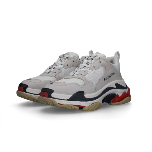 Balenciaga Triple S White Black Red 2019