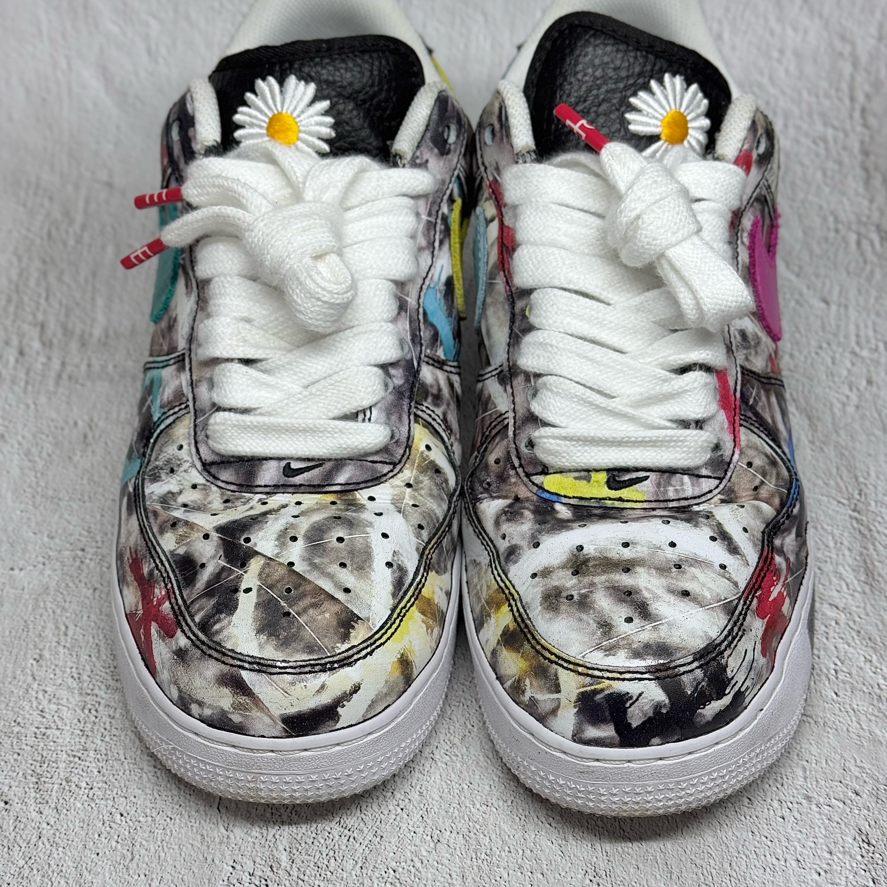 Nike x Peaceminusone Air Force 1 Low Para-Noise 3.0 Black and Multicolor 착용 스타일 - 2
