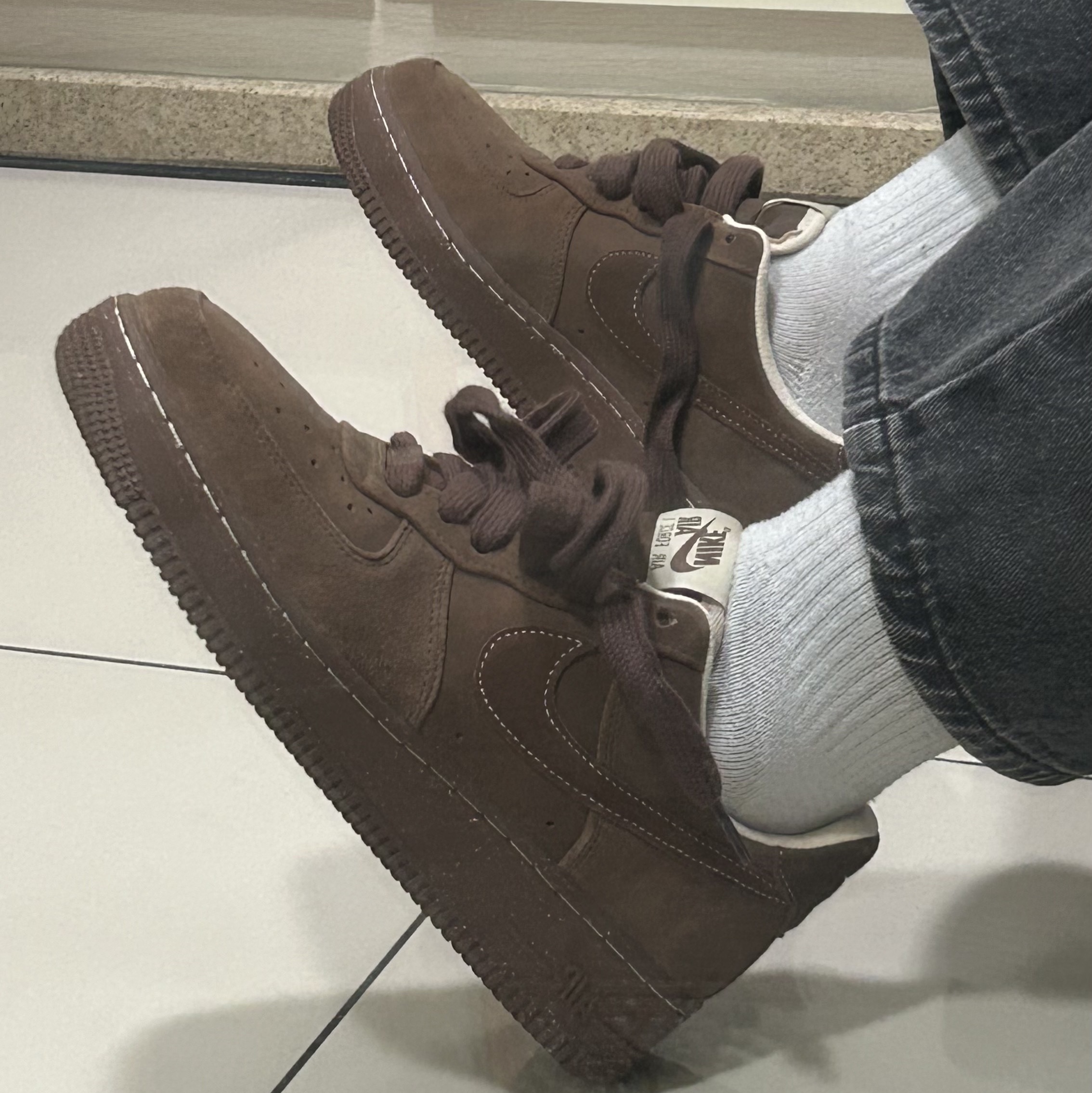 (W) Nike Air Force 1 '07 Cacao Wow 착용 스타일