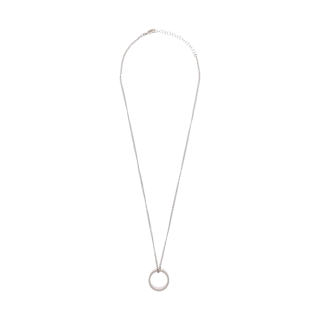 SM6UU0048P6469951 MM6 Maison Margiela Numeric Minimal Signature Pendant Ring Necklace Silver (2024 ver.)