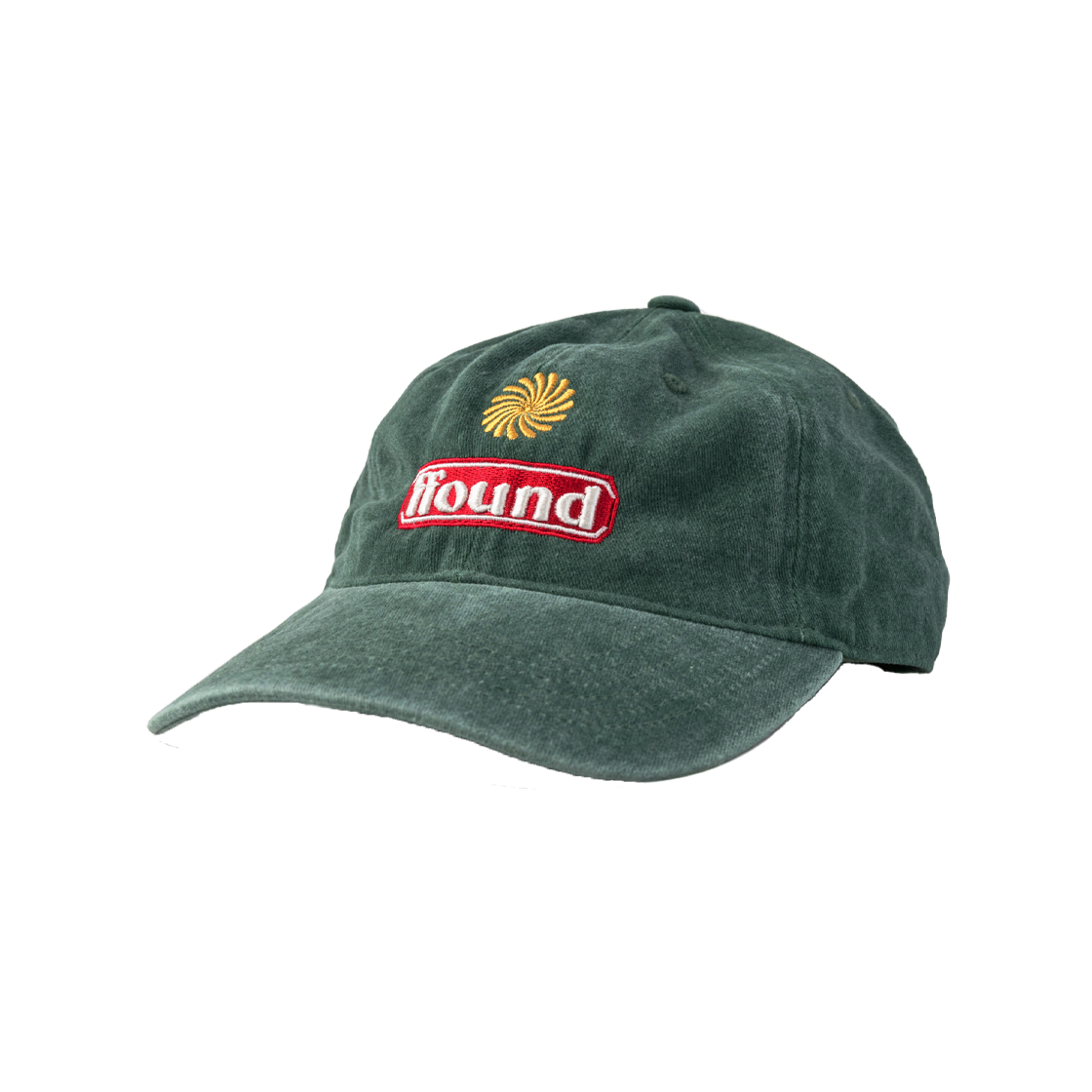 휴먼앤캣 파운드3 스톤 워시드 볼캡 그린(Human & Cat ffound3 Stone Washed Ball Cap Green)
