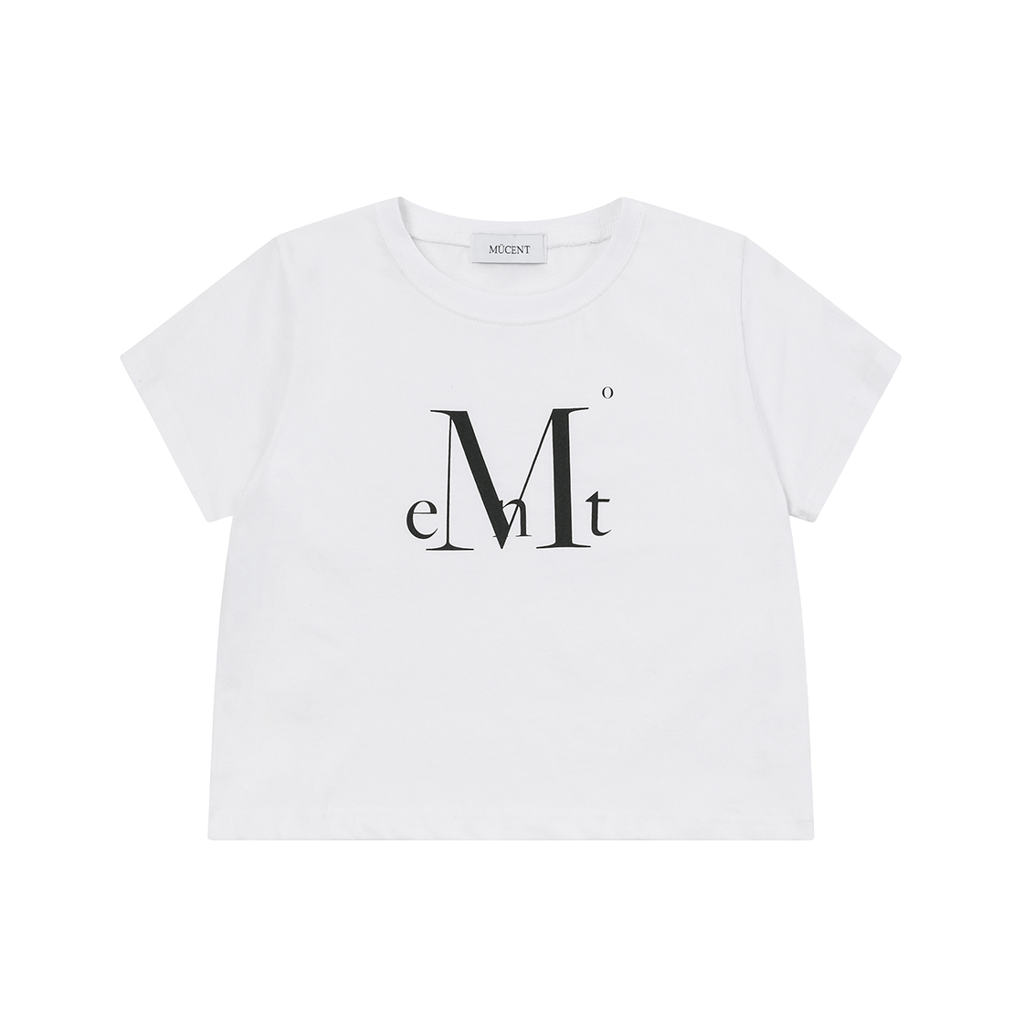 무센트 메인 심볼 시그니처 로고 반팔 티 화이트(MUCENT Main Symbol Signature Logo Half T White) - 3