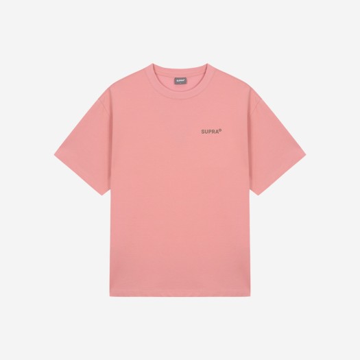 WXRS10253-PKS Supra Color Graphic Mountain T-Shirt Pink