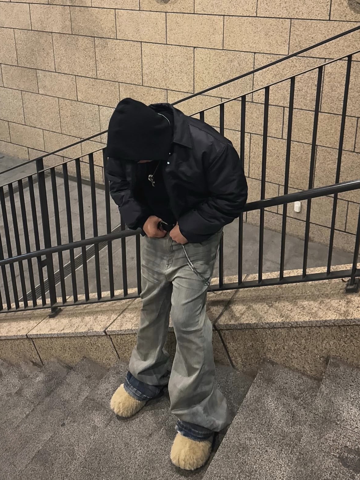 Rick Owens Porterville Bolan Bootcut in Sky Stretch Denim 착용 스타일
