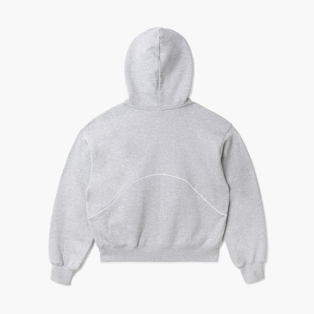 프로-스펙스 여성 라인 집업 후디 멜란지 그레이(PRO-SPECS Women Line Zip-Up Hoodie Megy) - 2