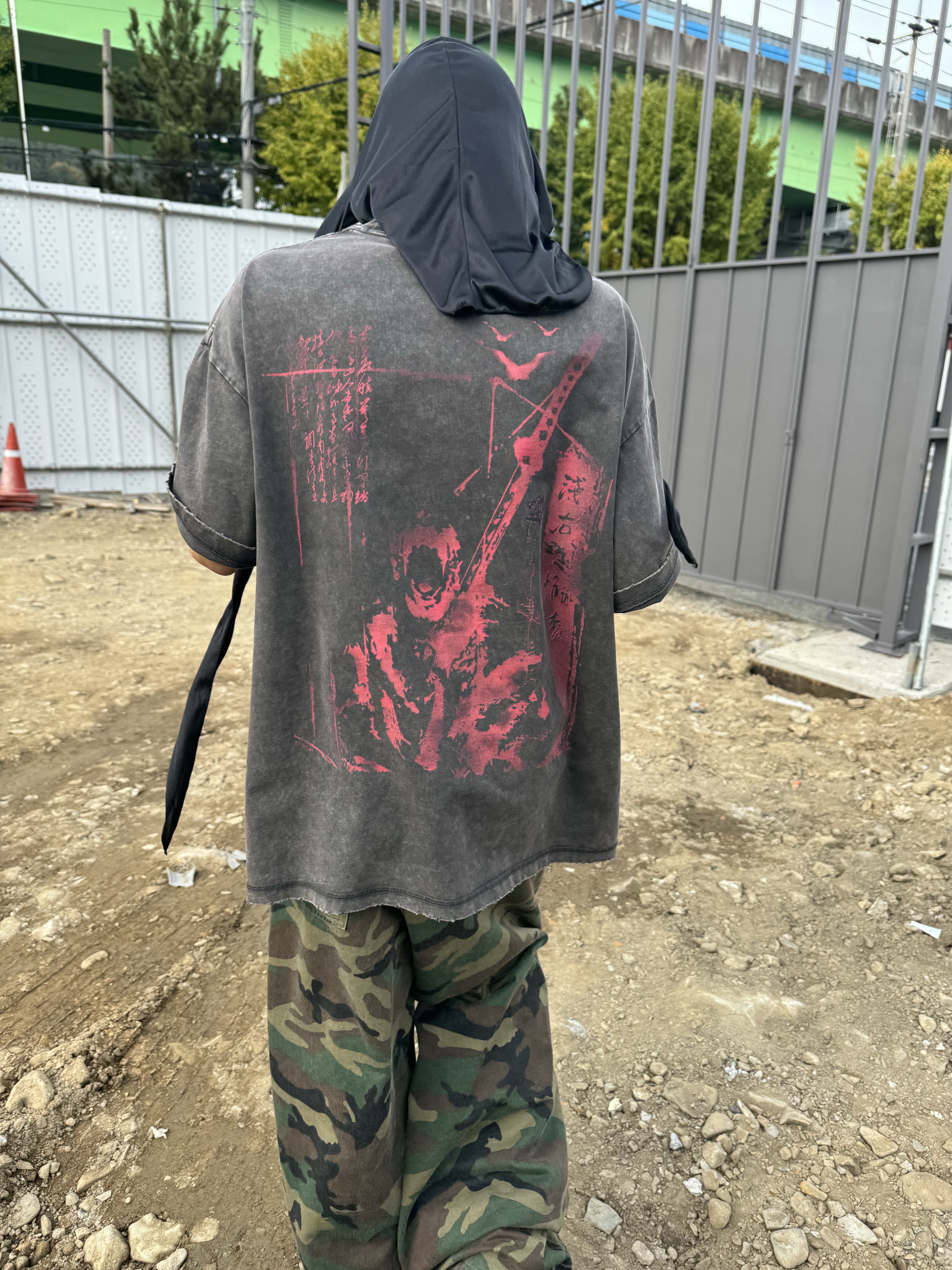 Balenciaga 10XL Sneakers Black, Awende Beheading Asaemon Washed T-Shirt 착용 스타일 - 3