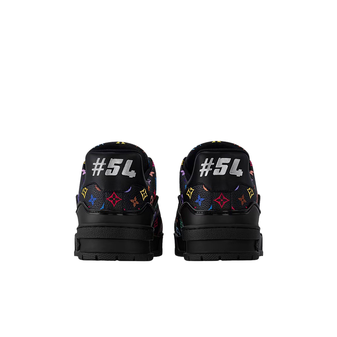 (W) 루이비통 x 무라카미 타카시 LV 트레이너 스니커즈 멀티컬러 블랙((W) Louis Vuitton x Murakami Takashi LV Trainer Sneakers Multicolor Black) - 3