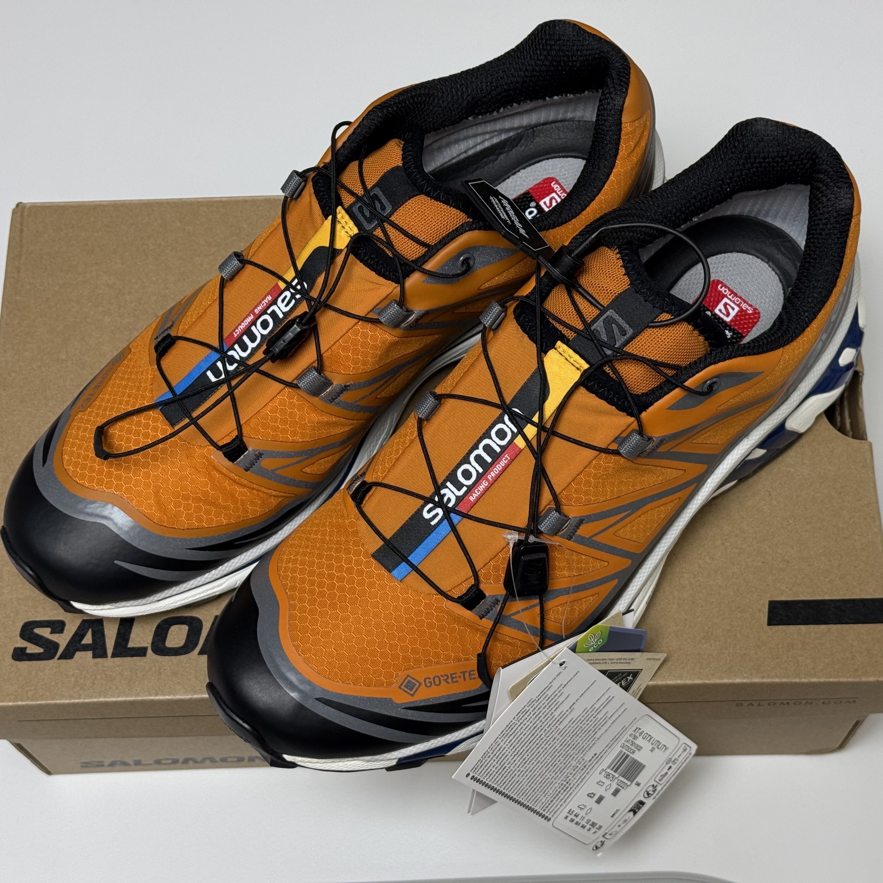 Salomon XT-6 Gore-Tex Utility Marmalade 착용 스타일