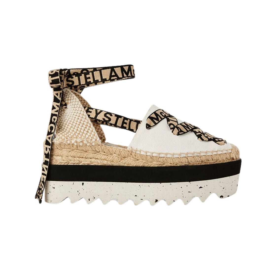 800159N02229007 (W) Stella McCartney Gaia Platform Espadrilles White
