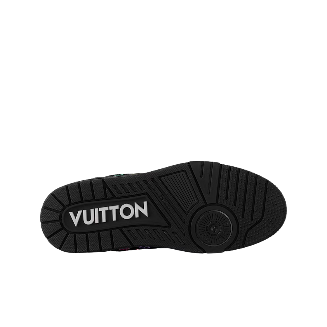 (W) 루이비통 x 무라카미 타카시 LV 트레이너 스니커즈 멀티컬러 블랙((W) Louis Vuitton x Murakami Takashi LV Trainer Sneakers Multicolor Black) - 4