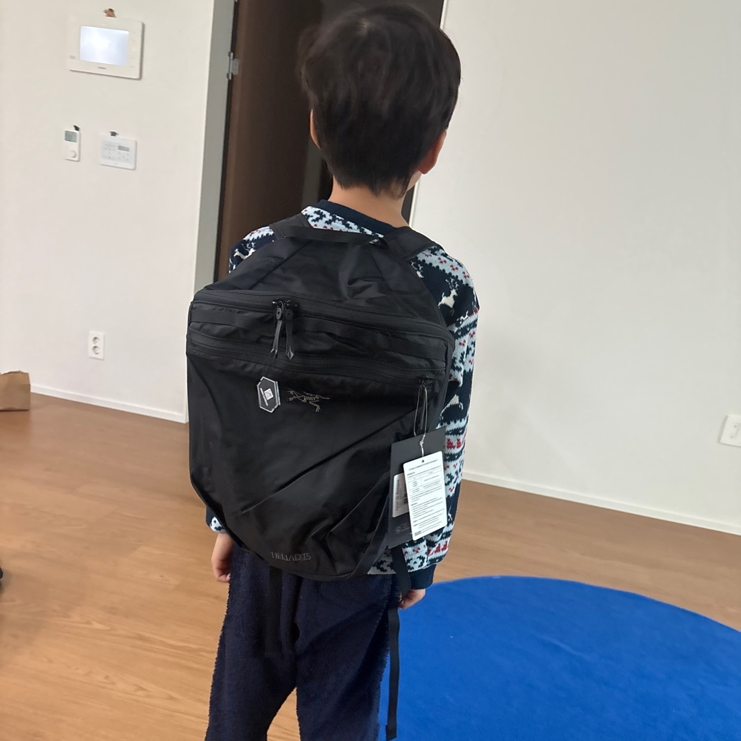 Arc'teryx Heliad 15 Backpack Black 착용 스타일