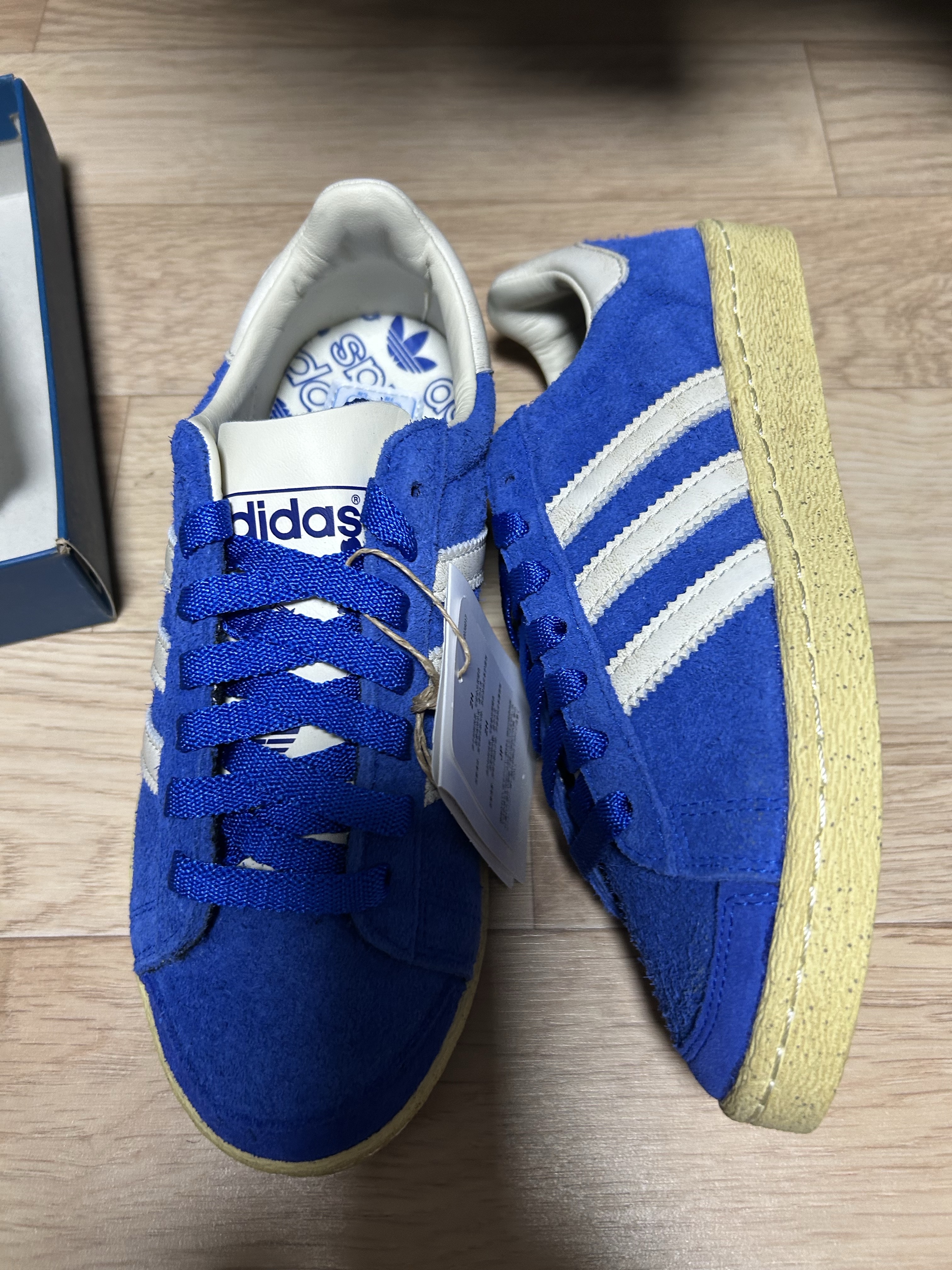 Adidas x Atmos Jabbar Low Blue white 착용 스타일