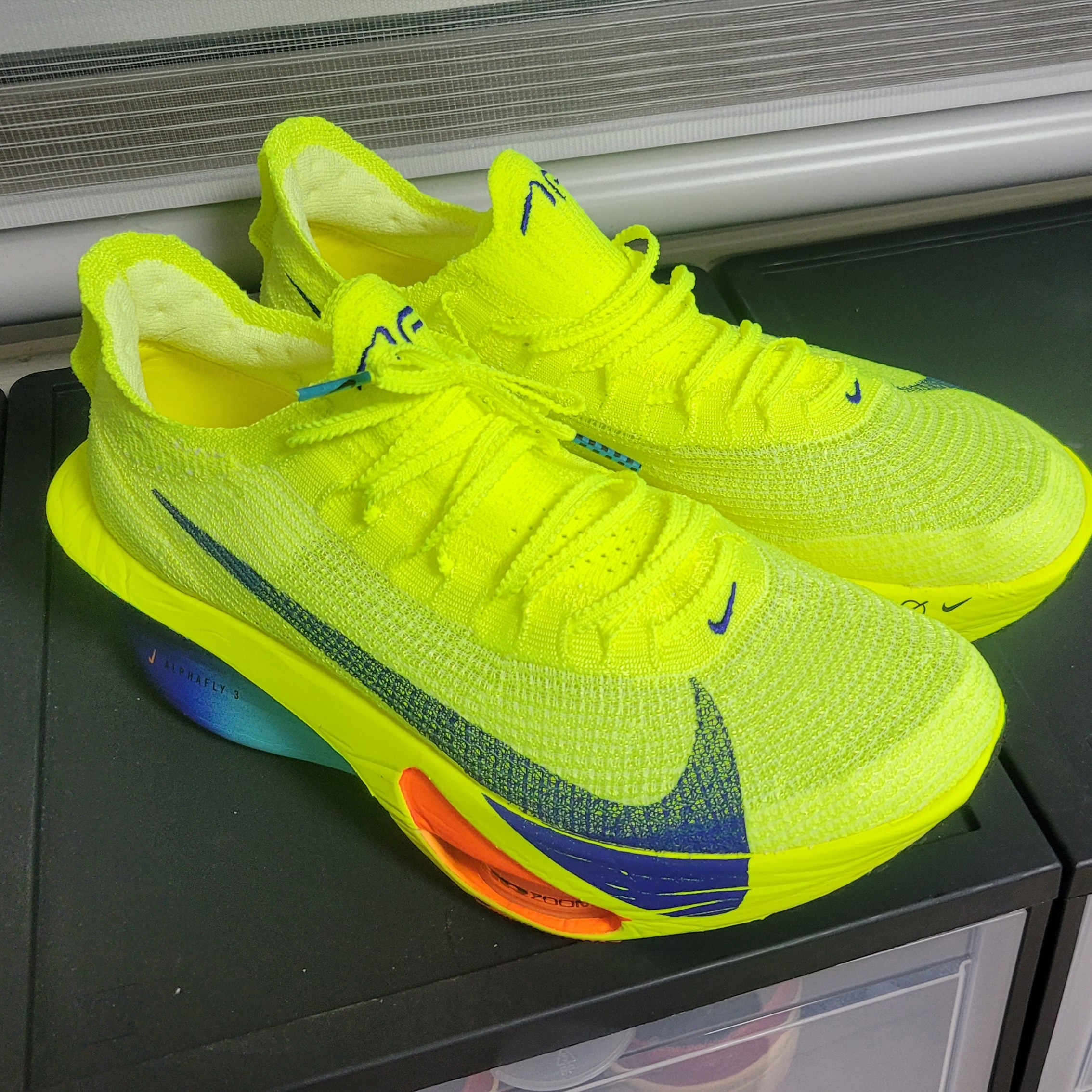 Nike Air Zoom Alphafly Next% 3 Volt 착용 스타일