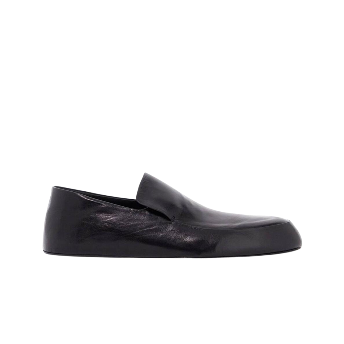 (W) 질 샌더 레더 로퍼 블랙((W) Jil Sander Leather Loafers Black)