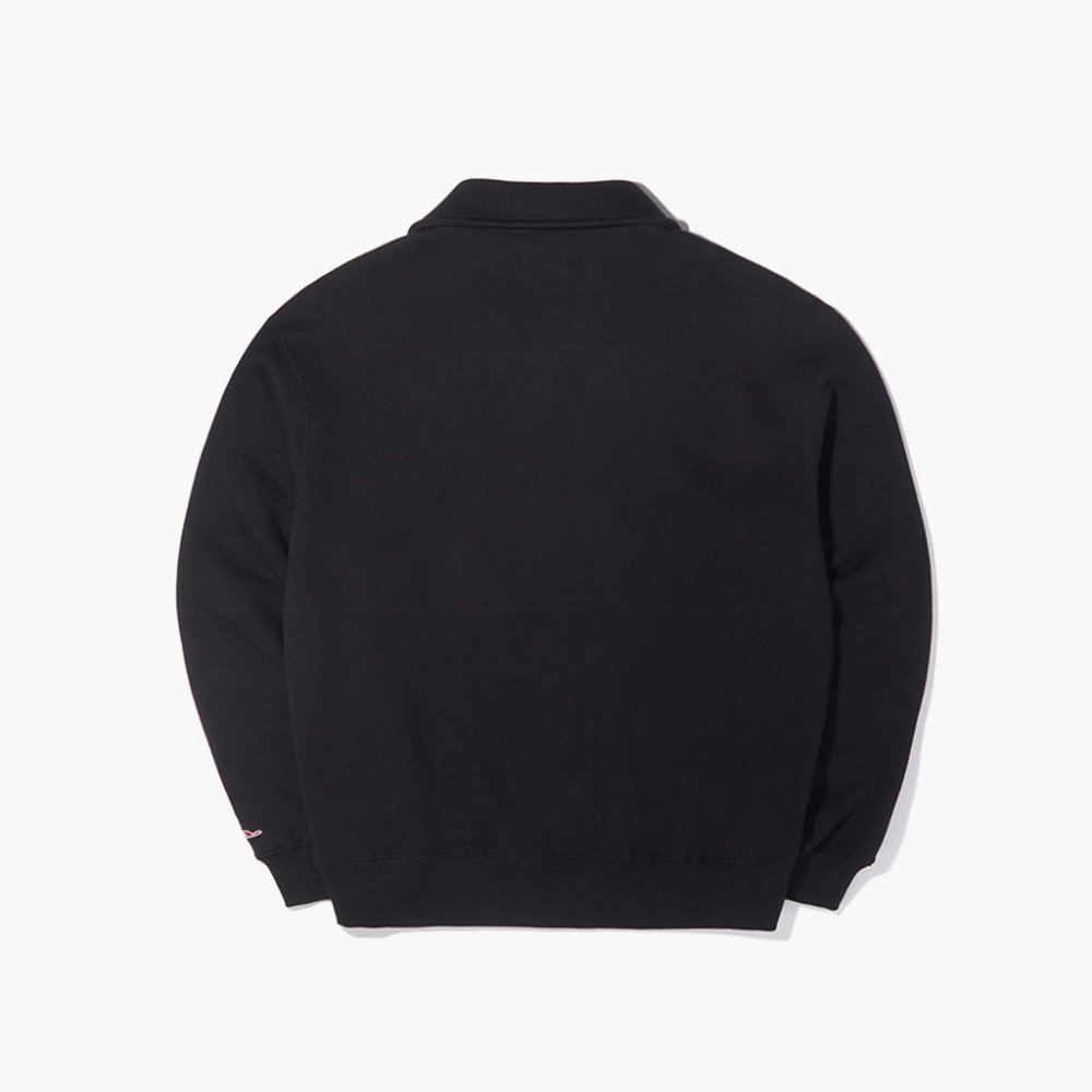 프로-스펙스 OS 반집업 크루넥 스웻셔츠 블랙(PRO-SPECS OS Half Zip Up Crew Neck Sweat Shirt Black) - 2