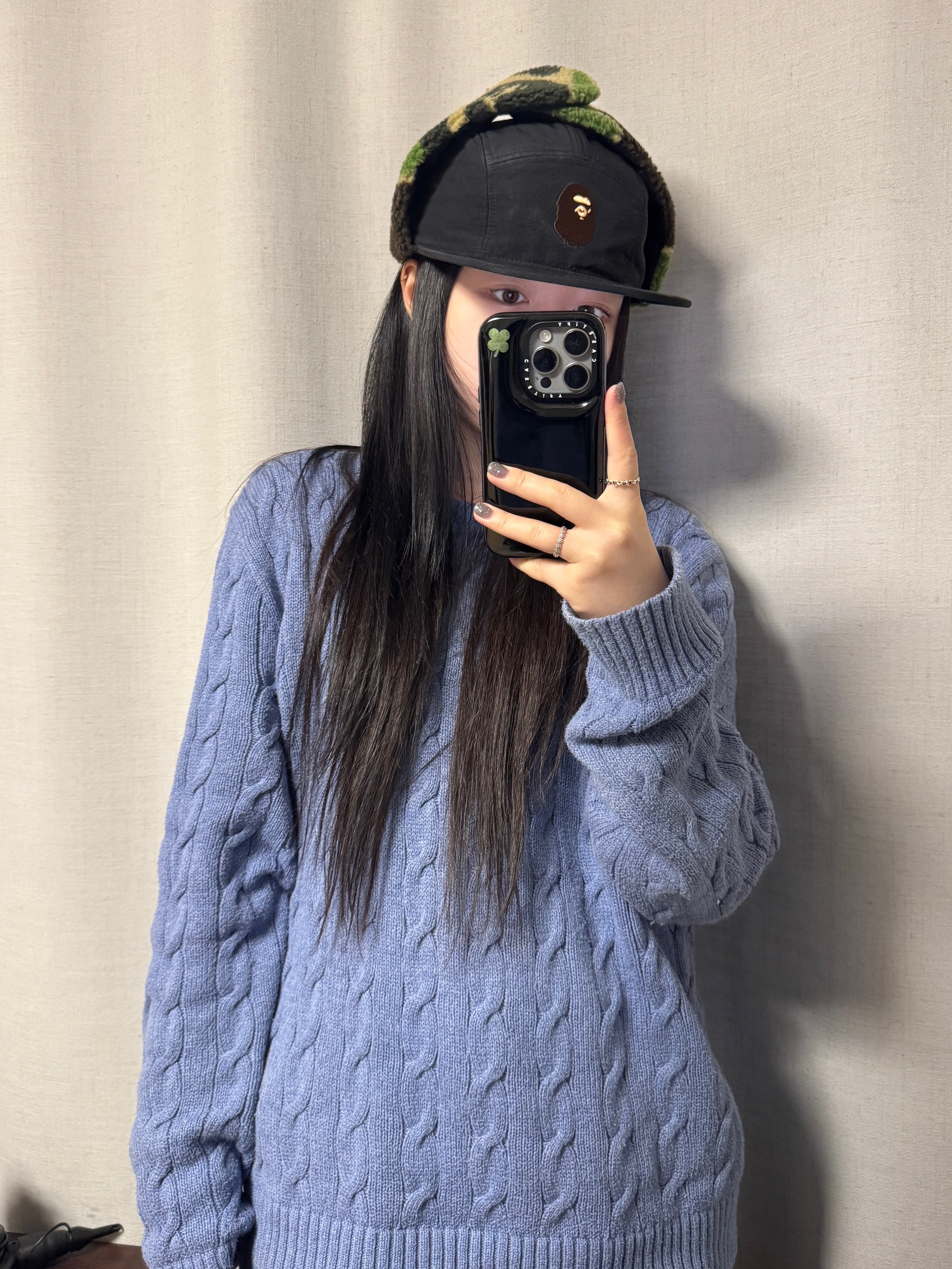 Salomon Modisay Jacket Black, BAPE ABC Camo Puffy Flight Cap Black 착용 스타일 - 3